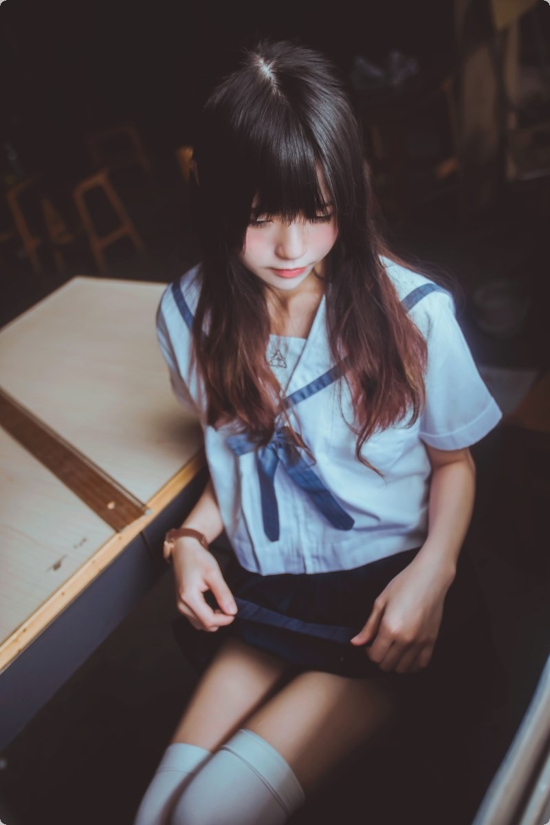 [Cos]桜桃喵 - 蓝白水手服 [39P] 14