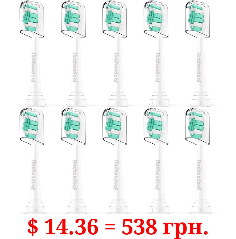 Replacement Toothbrush Heads Compatible with Philips Sonicare: Electric Brush Heads for Sonicare C2 Plaque Control ProtectiveClean 4100 5100 6100 Toothbrush HX9023, 10-Pack