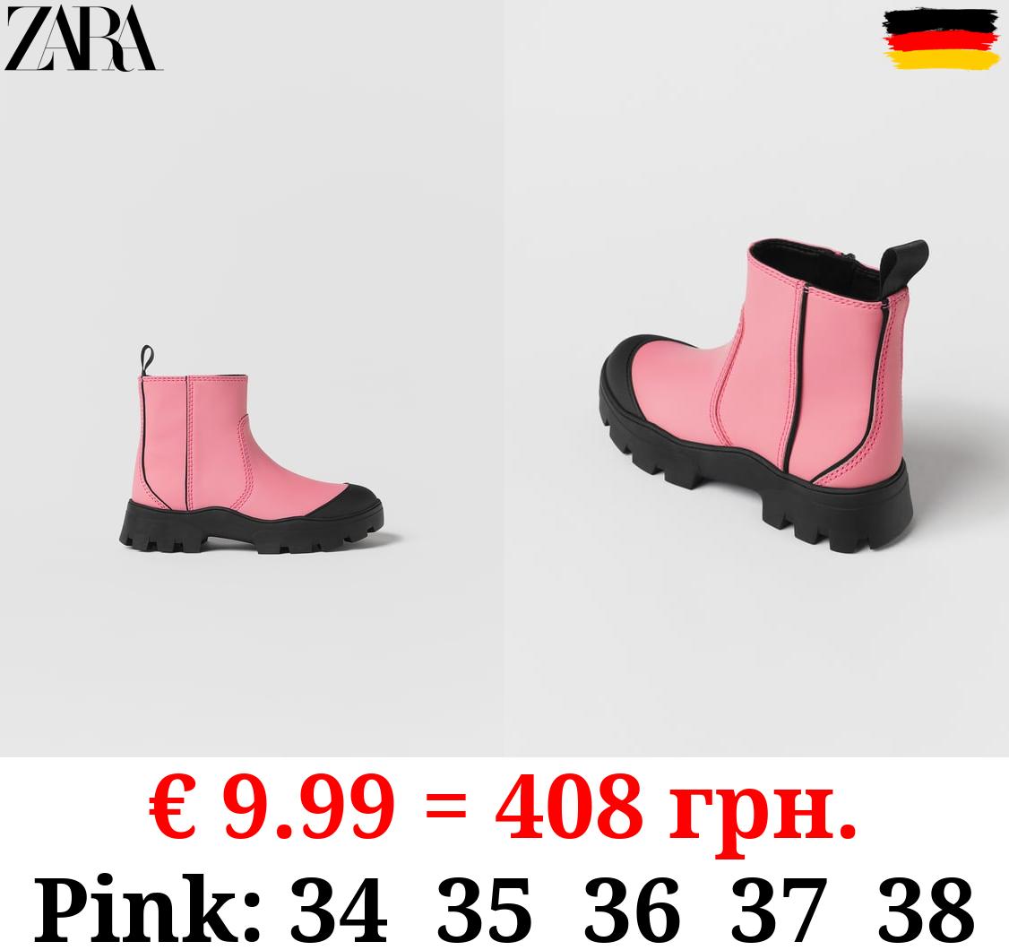 KIDS/ RUBBERISED ANKLE BOOTS