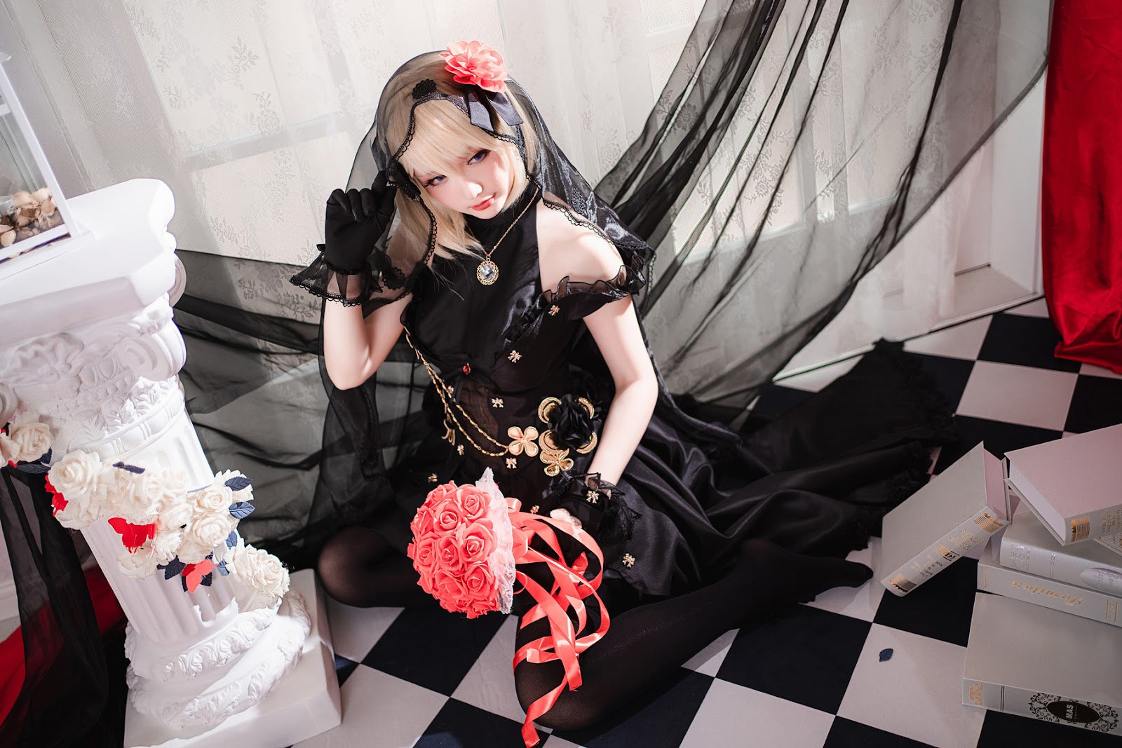 Cosplay 星之迟迟Hoshilily Z23婚纱 13