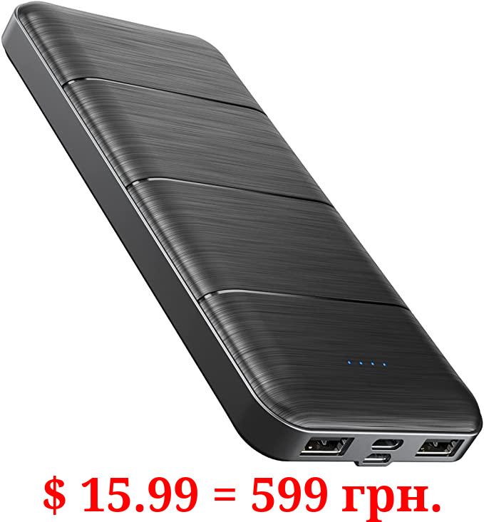LOVELEDI Portable-Charger-Power-Bank - 15000mAh Dual USB Power Bank Output 5V3.1A Fast Charging Portable Charger Compatible with Smartphones and All USB Devices (Black)