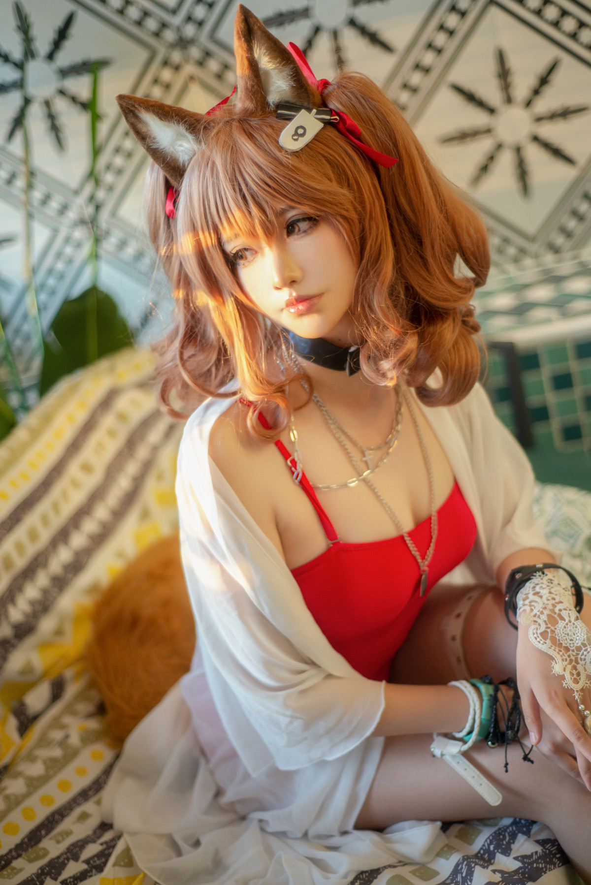 工藤新伍 Cosplay 明日方舟 安洁莉娜 夏卉泳装 23