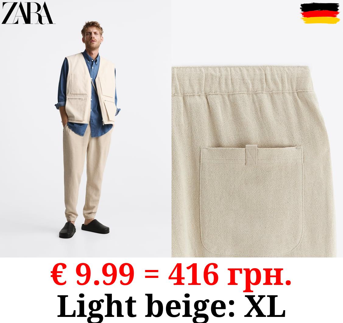 VISCOSE - LINEN TROUSERS