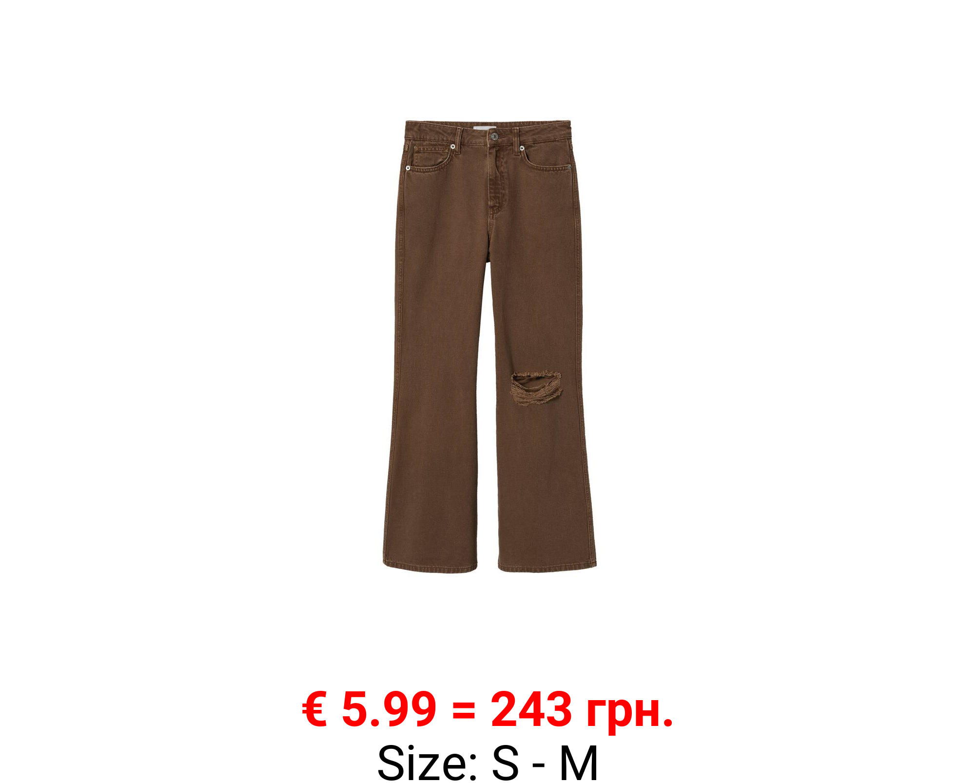 Jeans rectos abertura