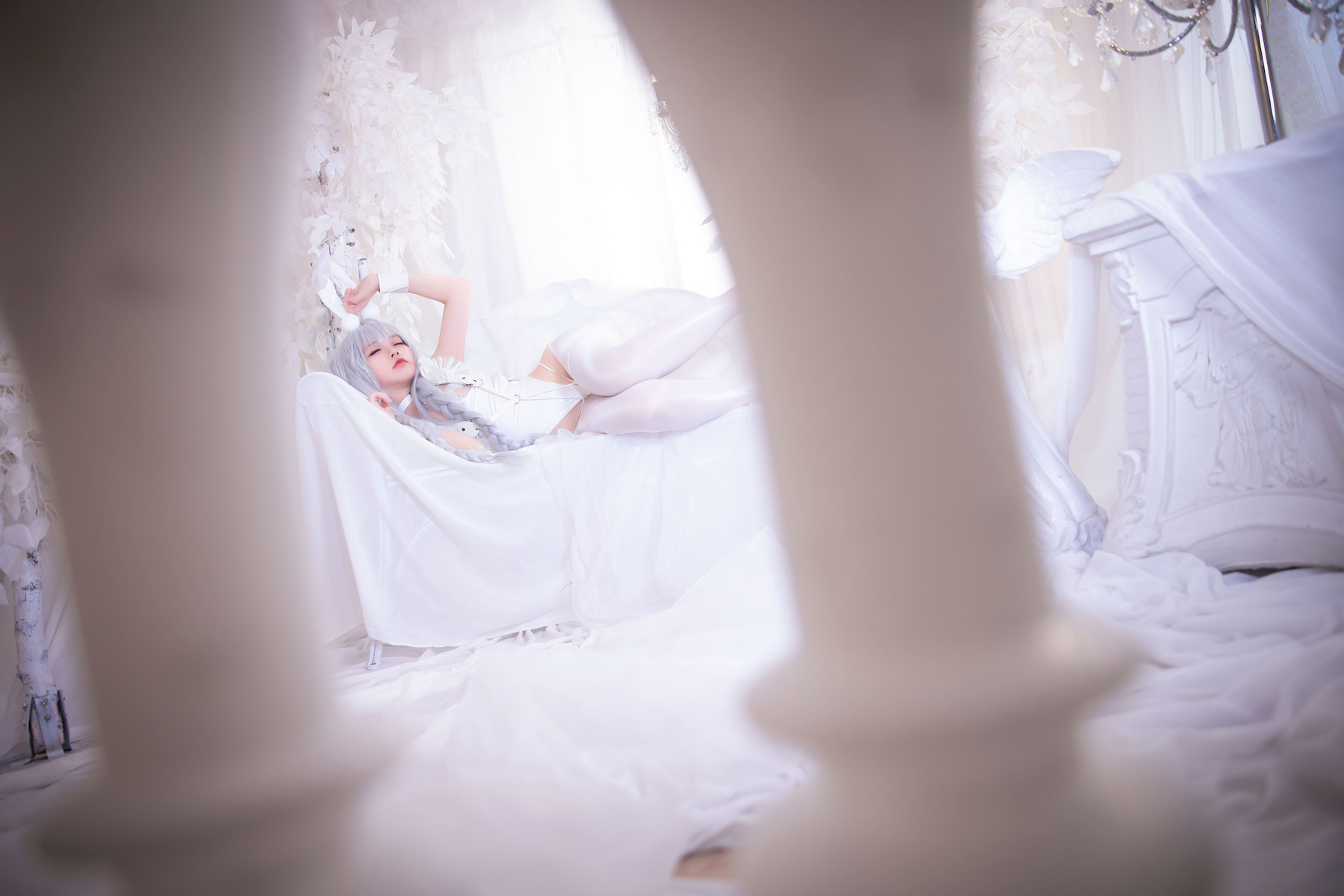G44不会受伤 Cosplay 碧蓝航线 恶毒皮肤 懒懒的白兔 14