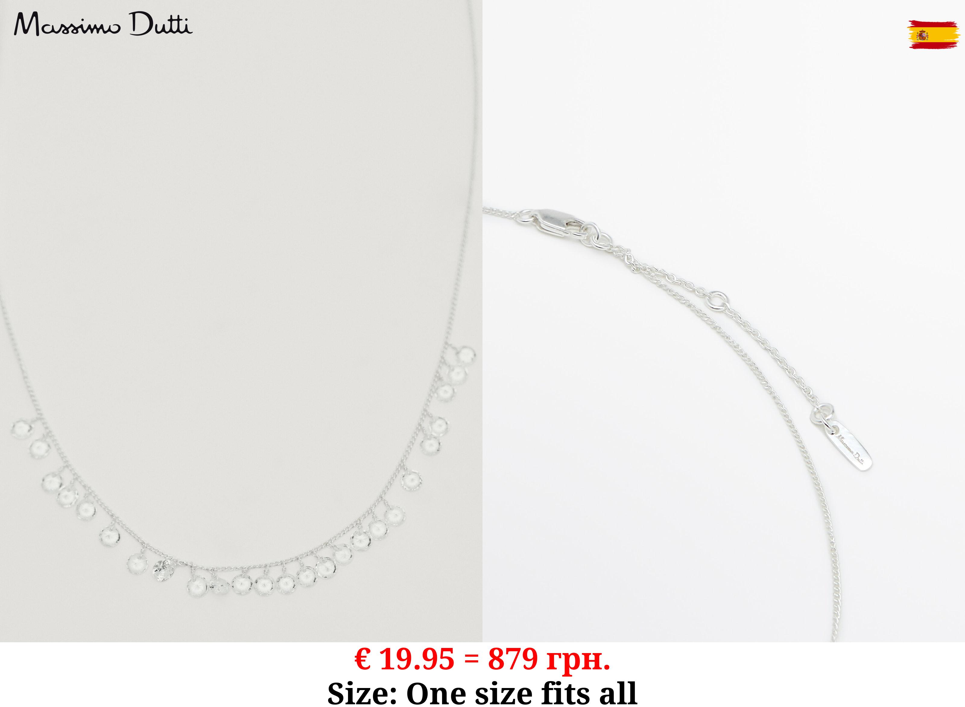 Necklace with zirconia detail SILVER
