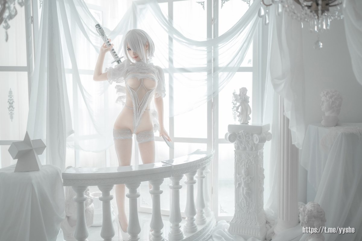 蠢沫沫 - 2B 白婚纱 [59P] 15