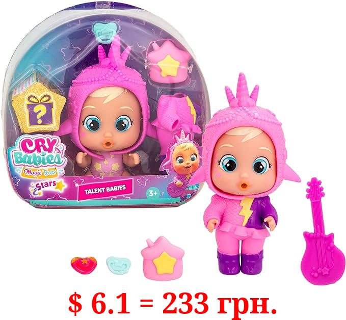 Cry Babies Magic Tears Talent Babies, Stella - 6+ Surprises, Accessories, Great Gift for Kids Ages 3+