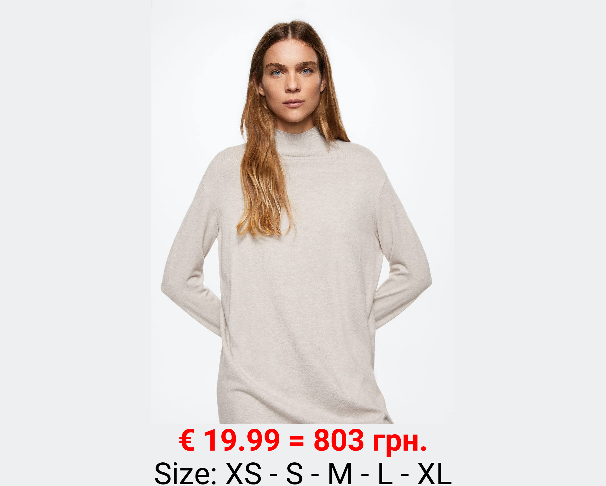 Vestido punto cuello perkins