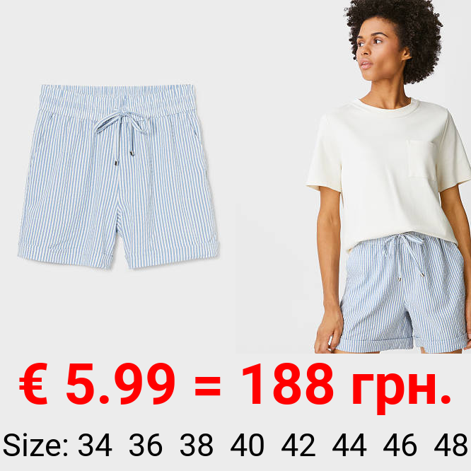 Shorts - recycelt - gestreift