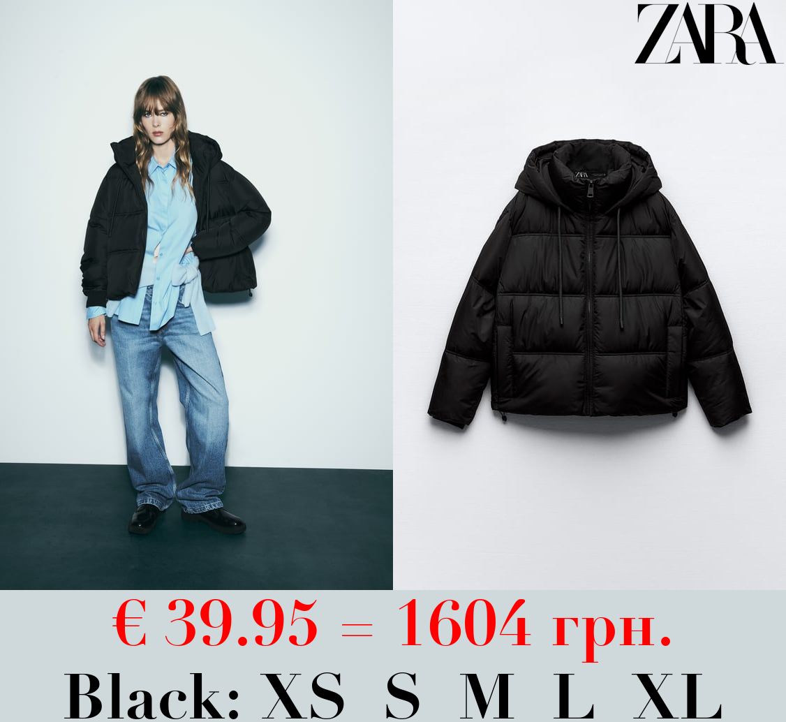 WATER AND WIND PROTECTION CROPPED PUFFER ANORAK