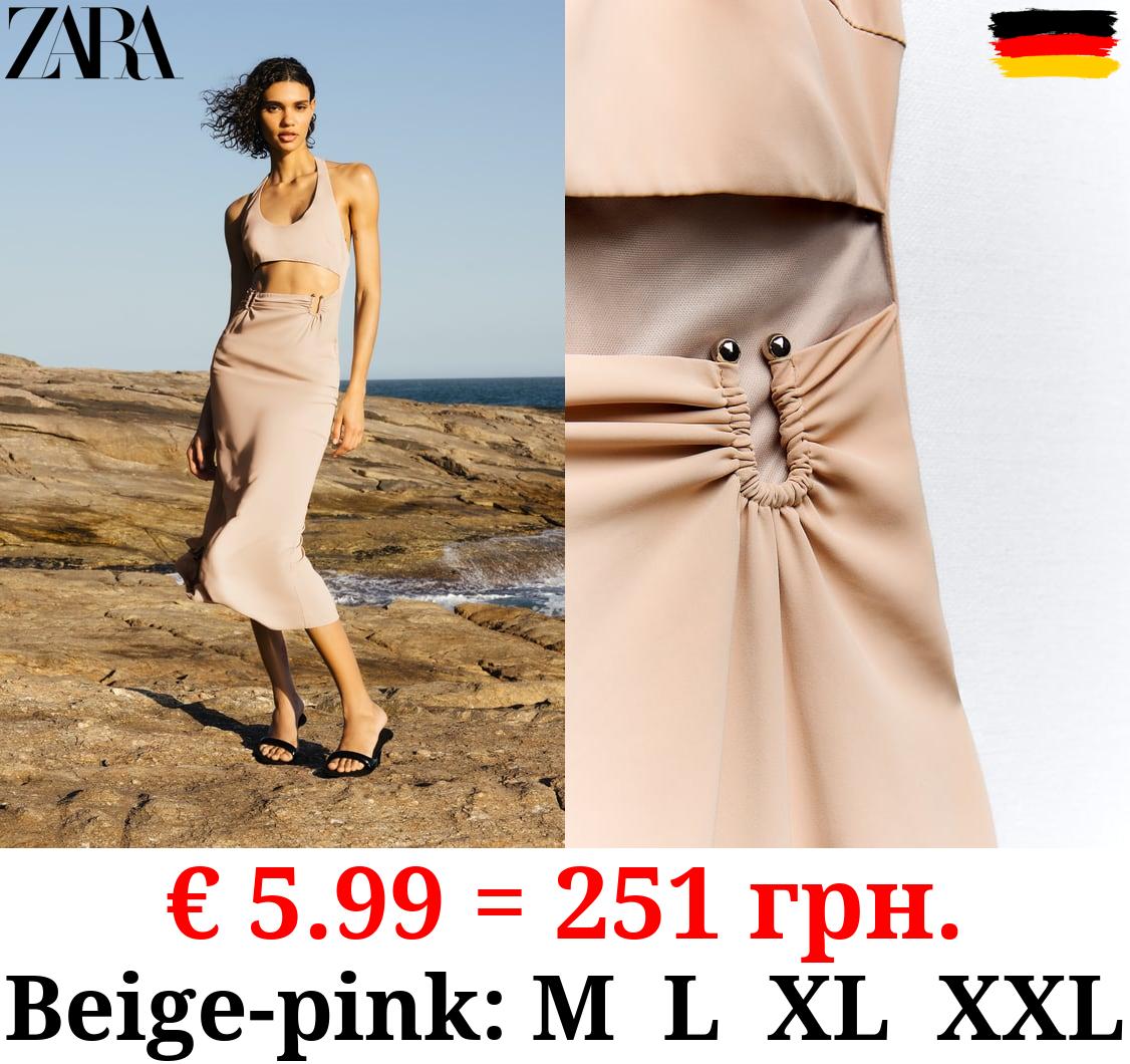 MIDI DRESS WITH CUT-OUT DETAIL