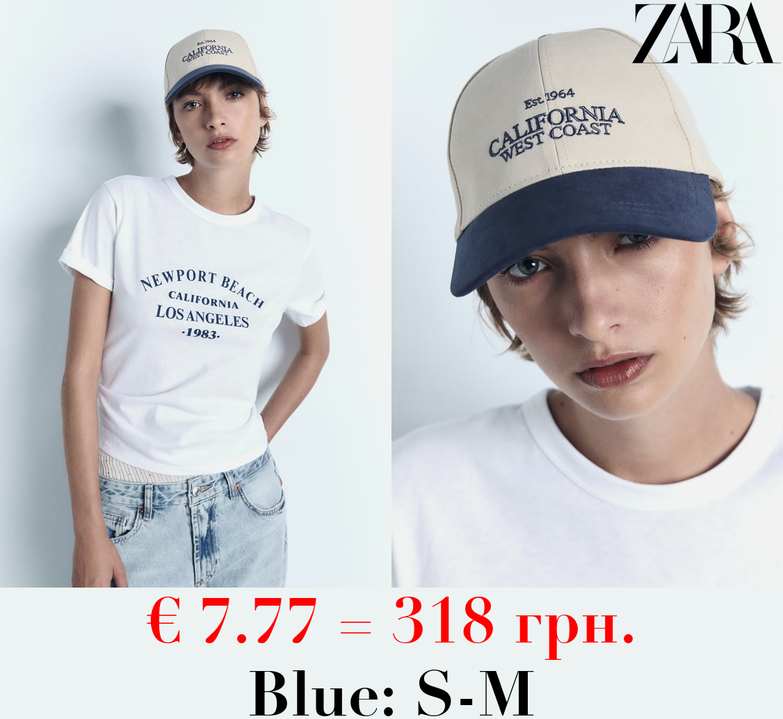 TWILL CAP WITH SLOGAN