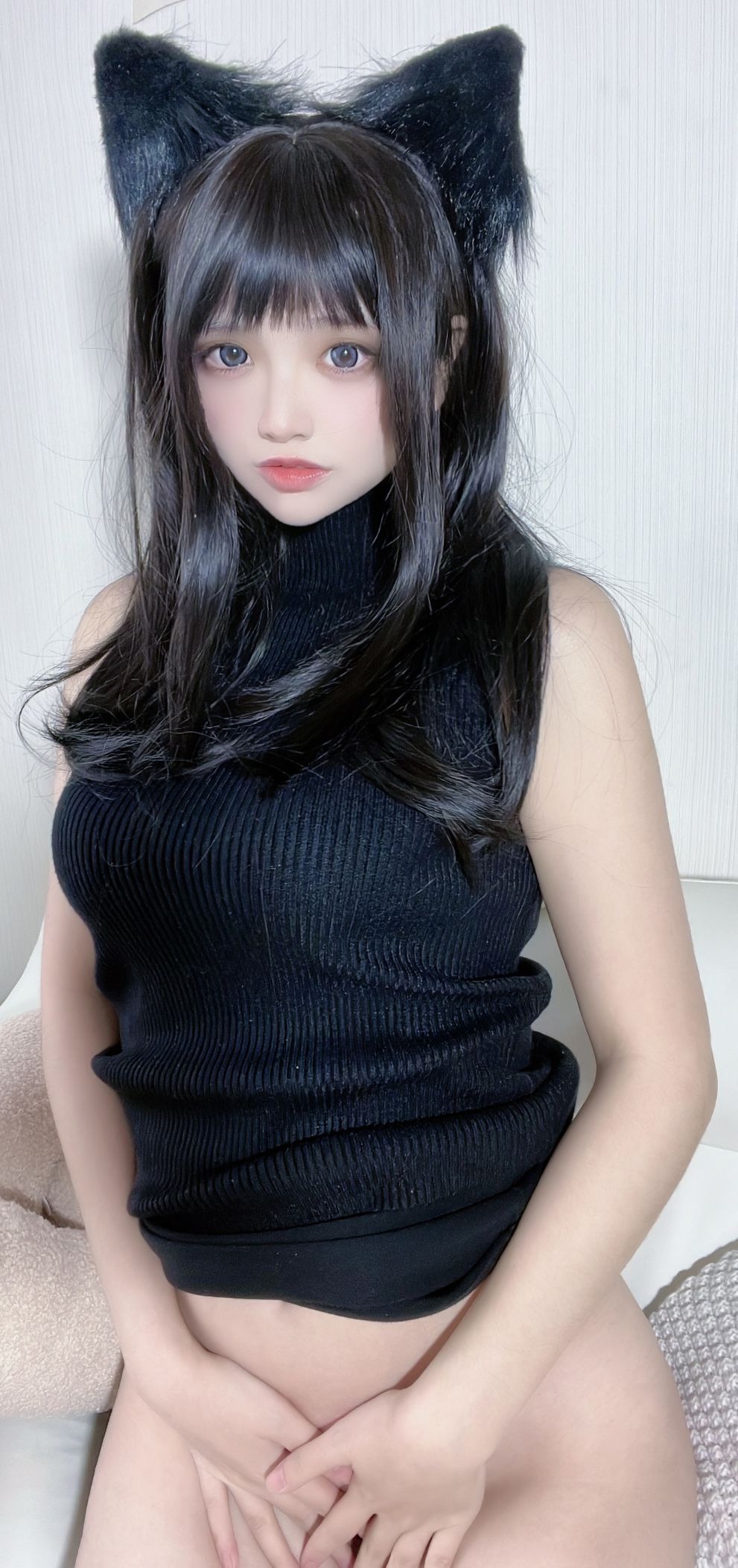 疯猫ss - NO.92 黑毛衣少女 [80P-1.17GB] 75
