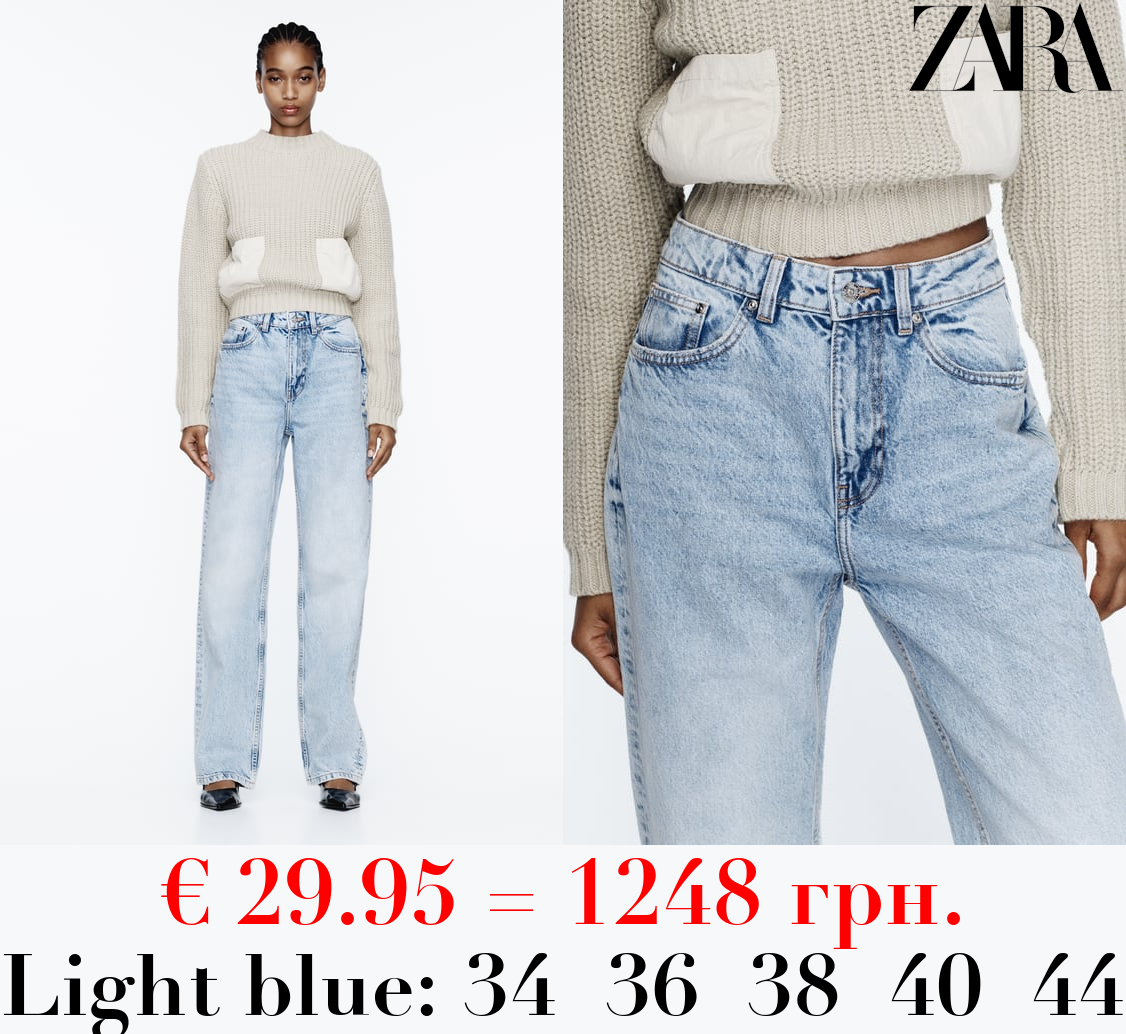 Z1975 STRAIGHT-FIT HIGH-WAIST LONG LENGTH JEANS