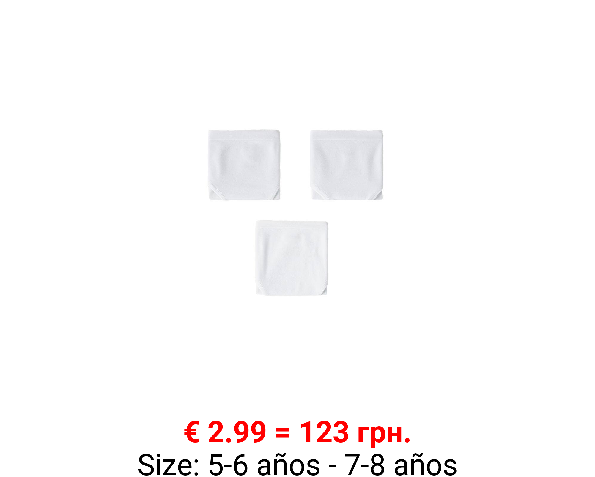 Pack 3 braguitas básicas