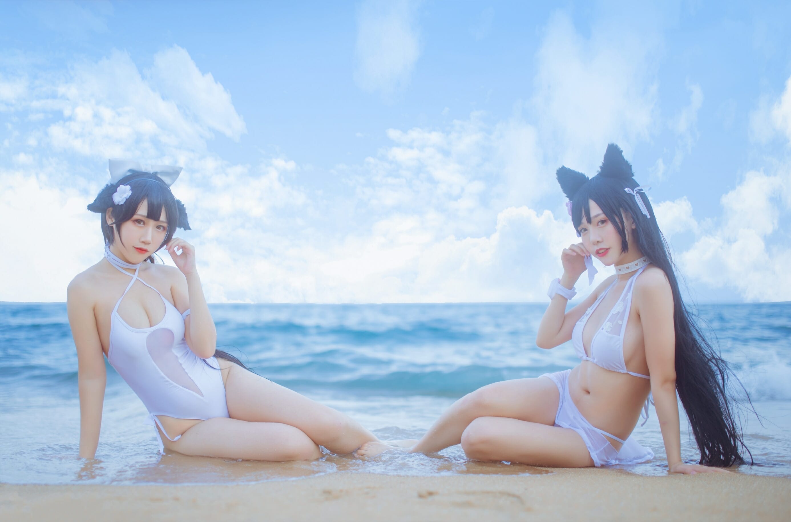 抖娘利世-碧蓝航线高雄 爱宕泳装[41P] 25
