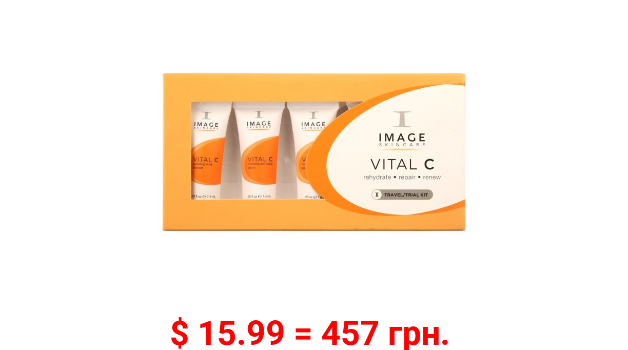 ($23 Value) Image Vital C Travel Kit 0.25oz Cleanser, 0.25oz Anti-Aging Serum, 0.25oz Moisturizer SPF 30, 0.25oz Repair Creme, 0.25oz Face Mask - 5 Pc Kit