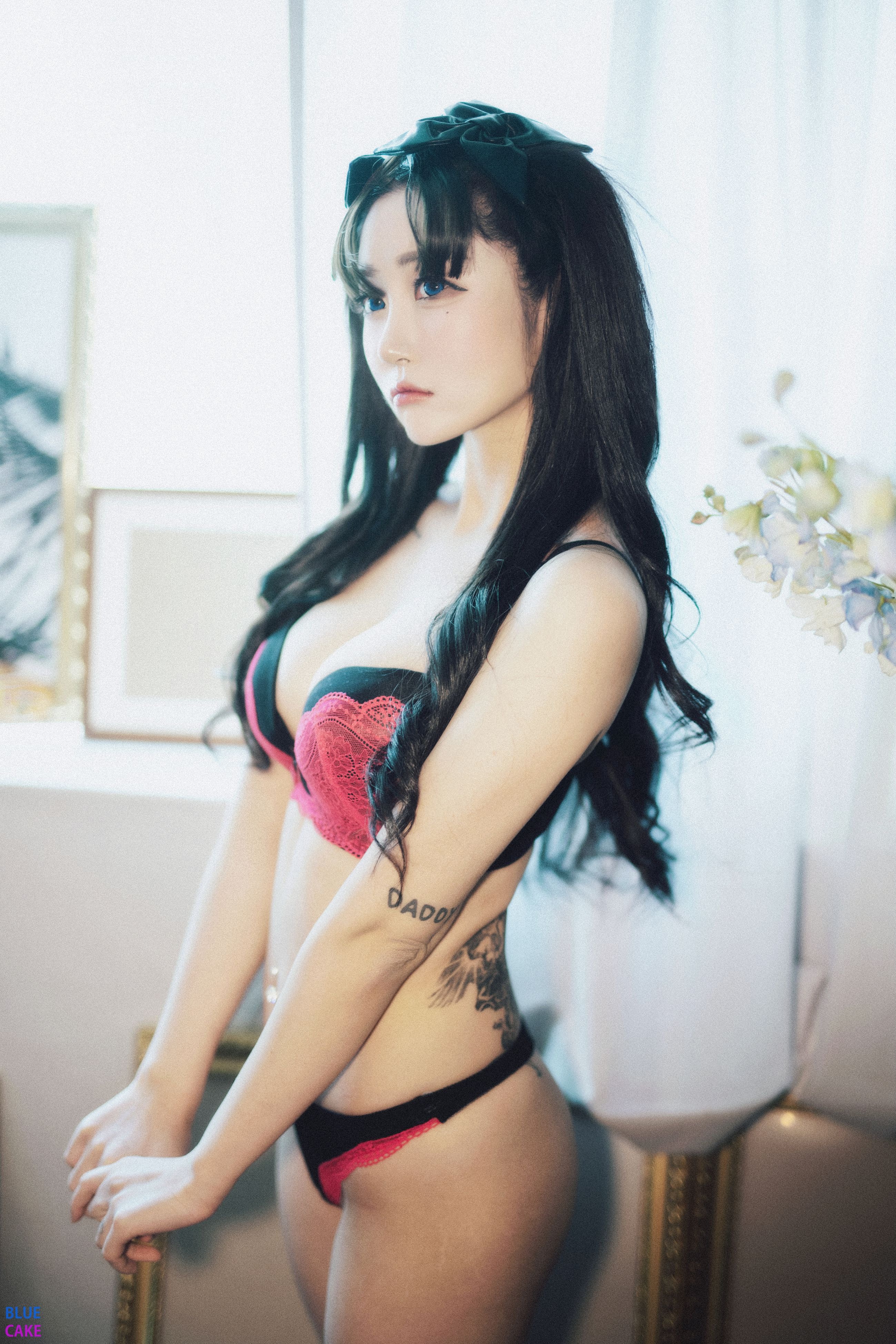 Bomi (보미) - NO.015 [BLUECAKE] &Zia (지아) Fate Saber x Thosaka Rin -Lingerie ver [128P-1.65GB] 96