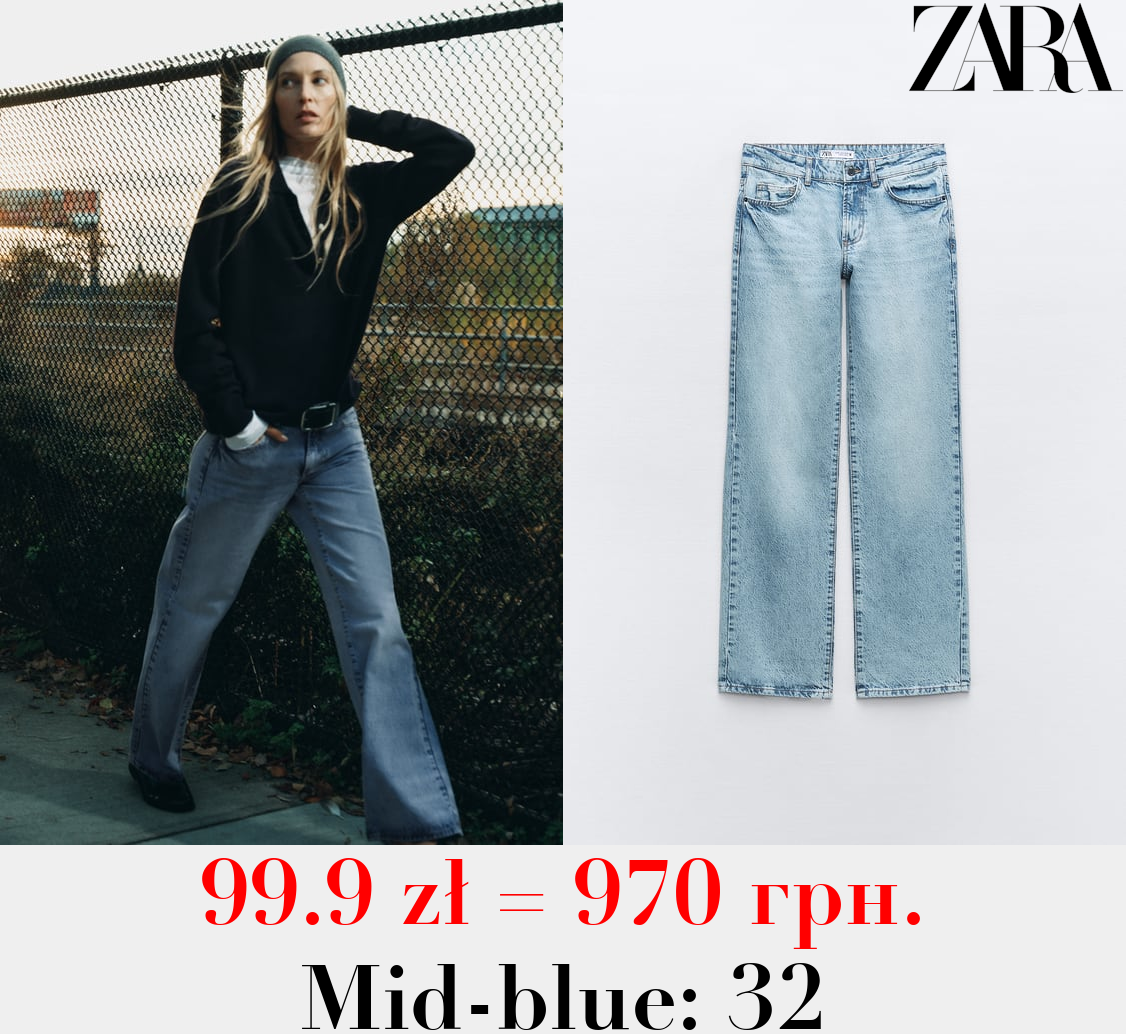 Z1975 STRAIGHT LOW-RISE FULL LENGTH JEANS