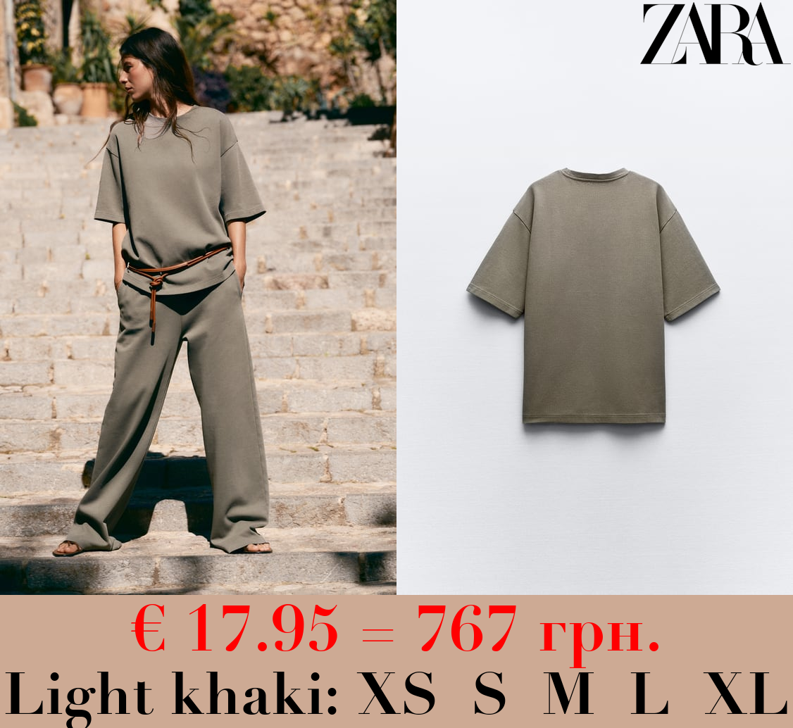 WASHED INTERLOCK T-SHIRT