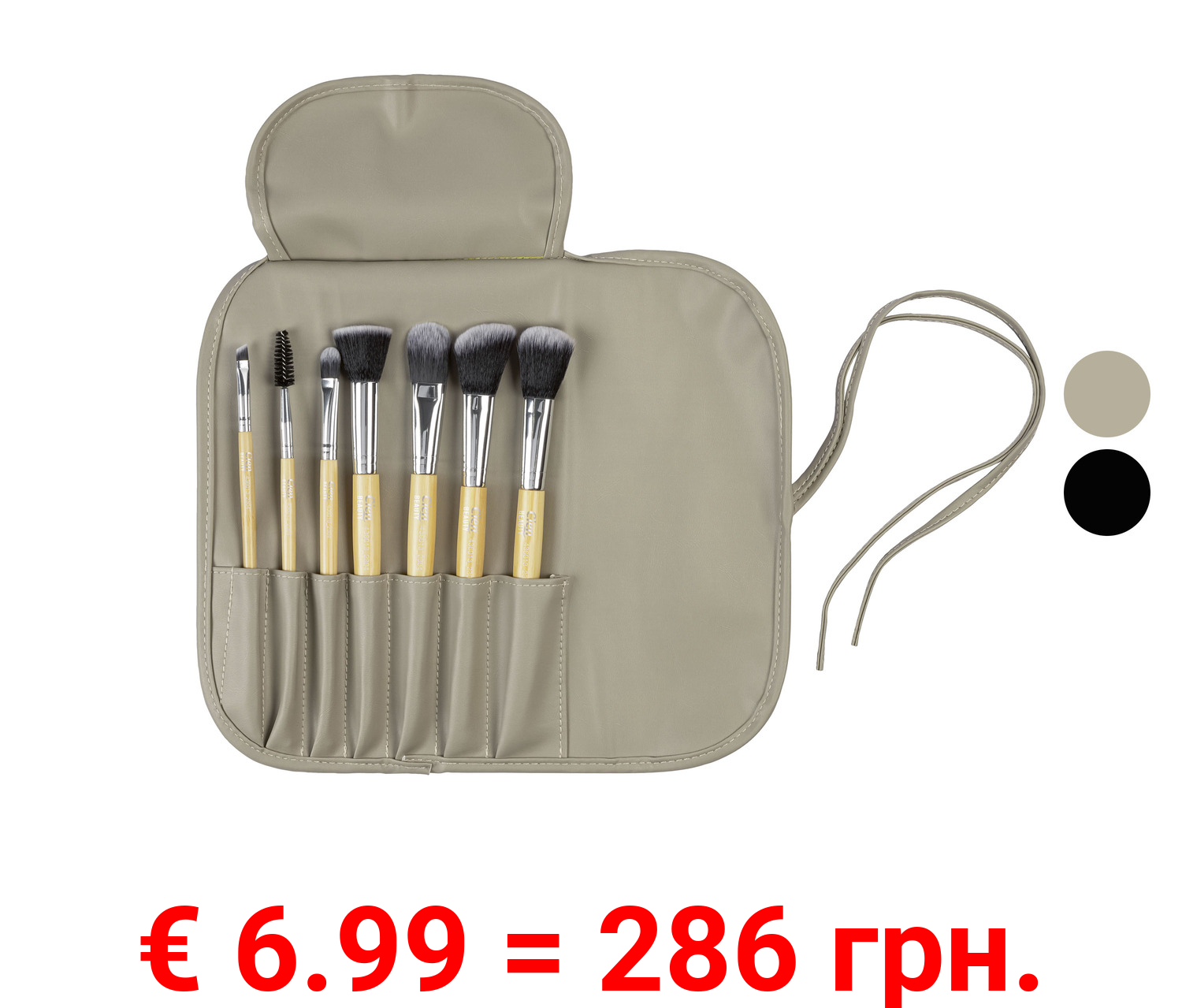 CIEN Beauty Kosmetikpinsel-Set, 8-teilig, mit Tasche