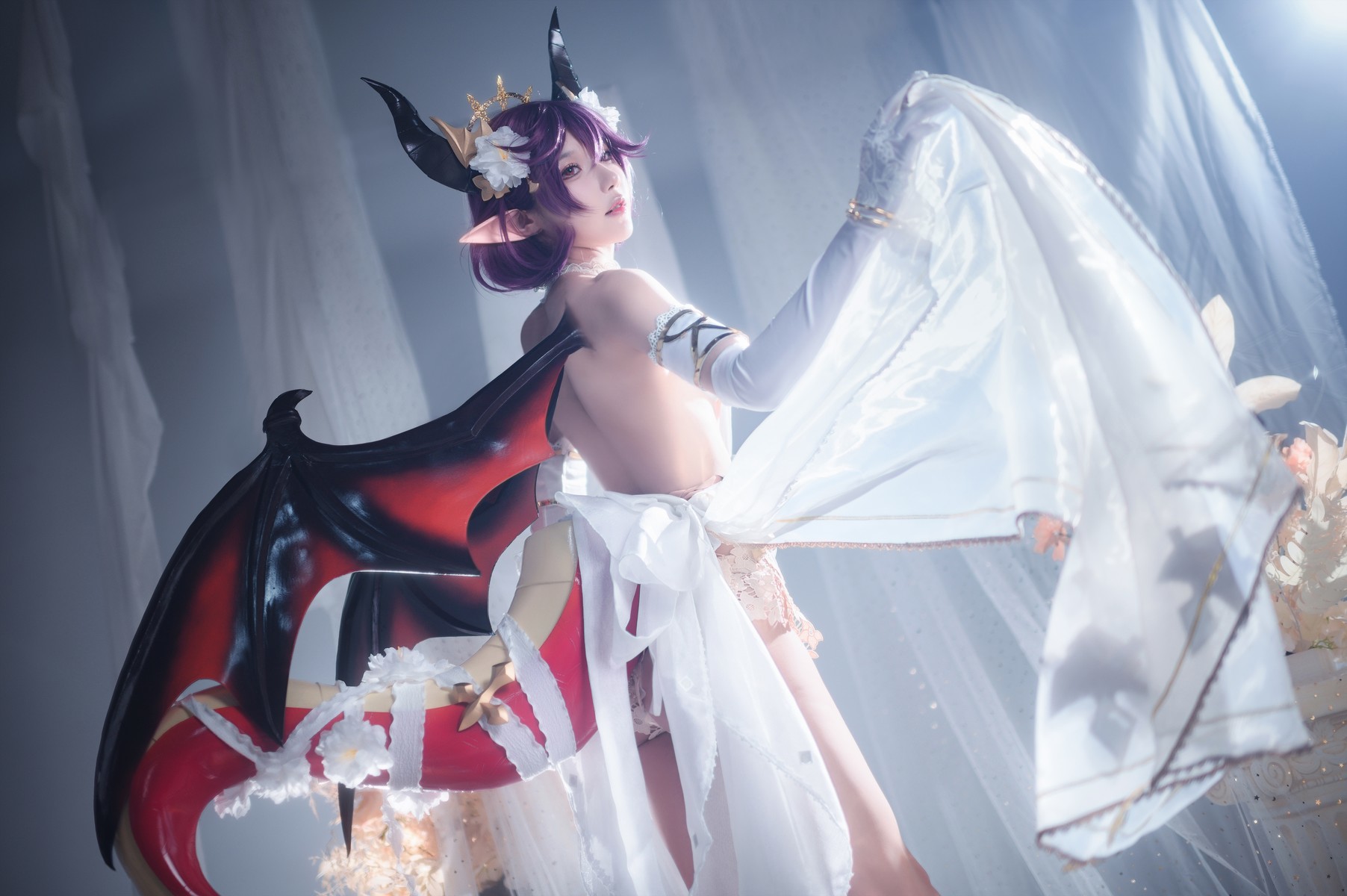 阿包也是兔娘 Cosplay 碧蓝幻想古蕾娅 龙娘 9