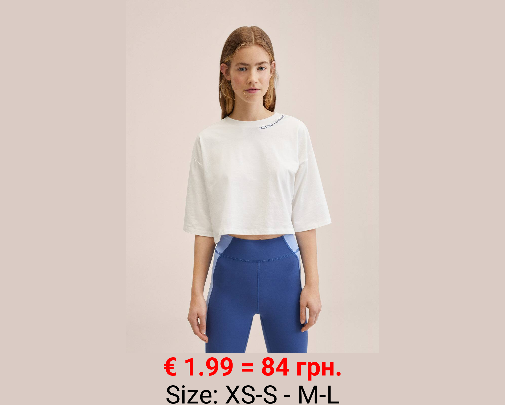 Camiseta crop algodón