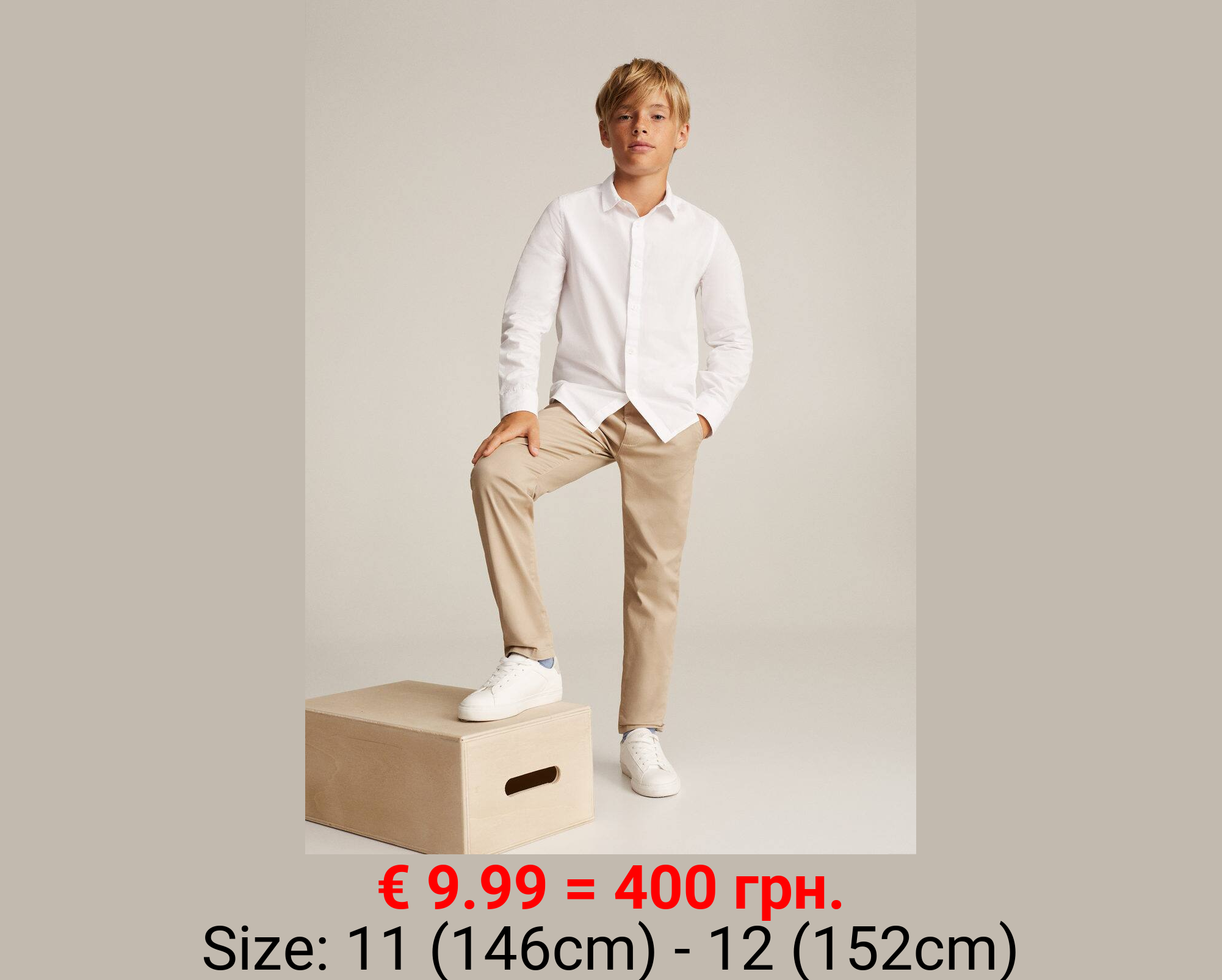 Pantalón chino algodón 