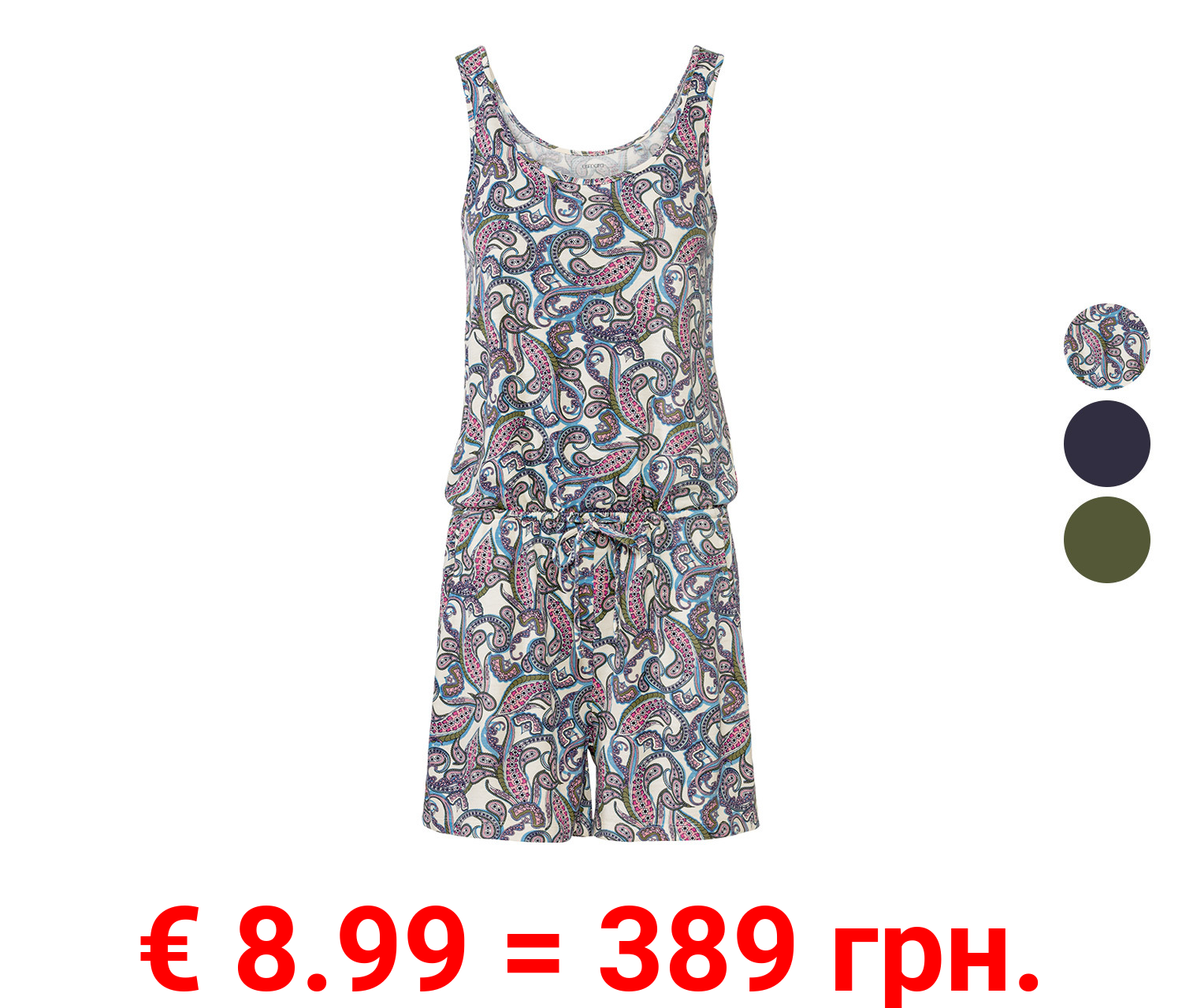 esmara® Damen Jumpsuit, leicht tailliert geschnitten