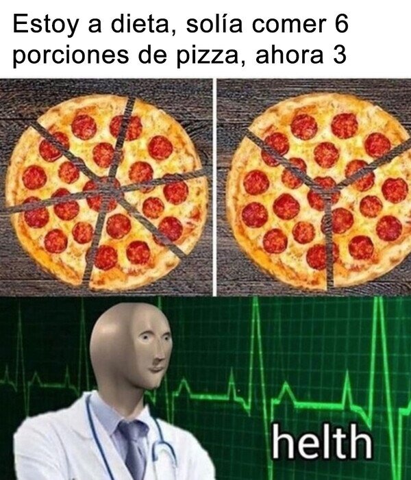 Cuando le comentas al médico que estás a dieta