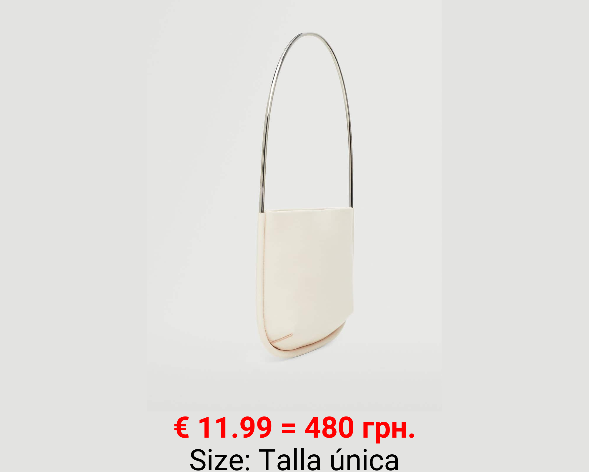 Bolso hombro asa metálica