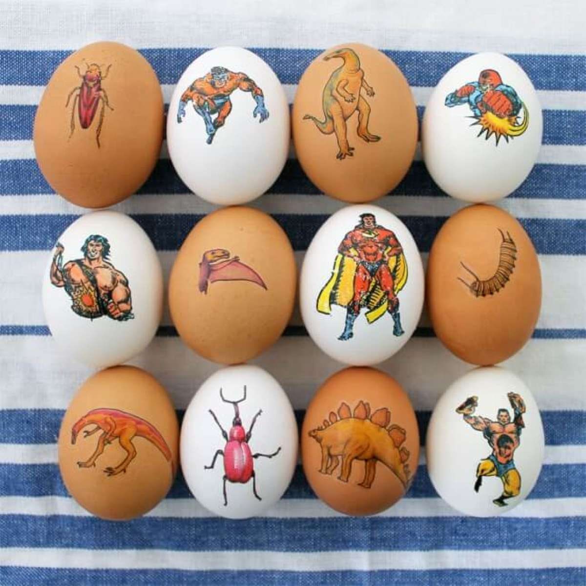 Идеи пасхальных рисунков на яйцах