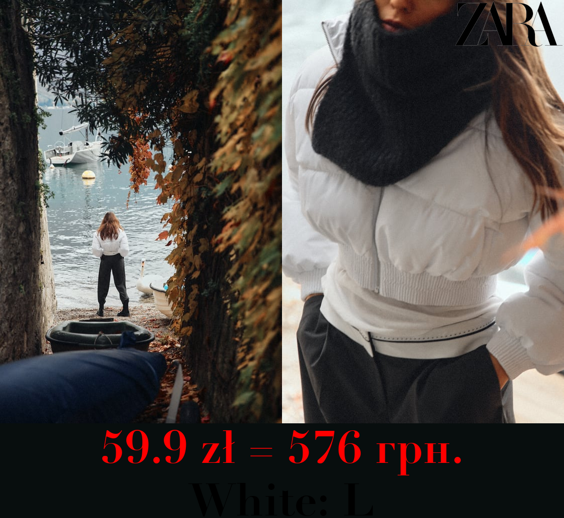 WATER AND WIND PROTECTION CROPPED PUFFER ANORAK