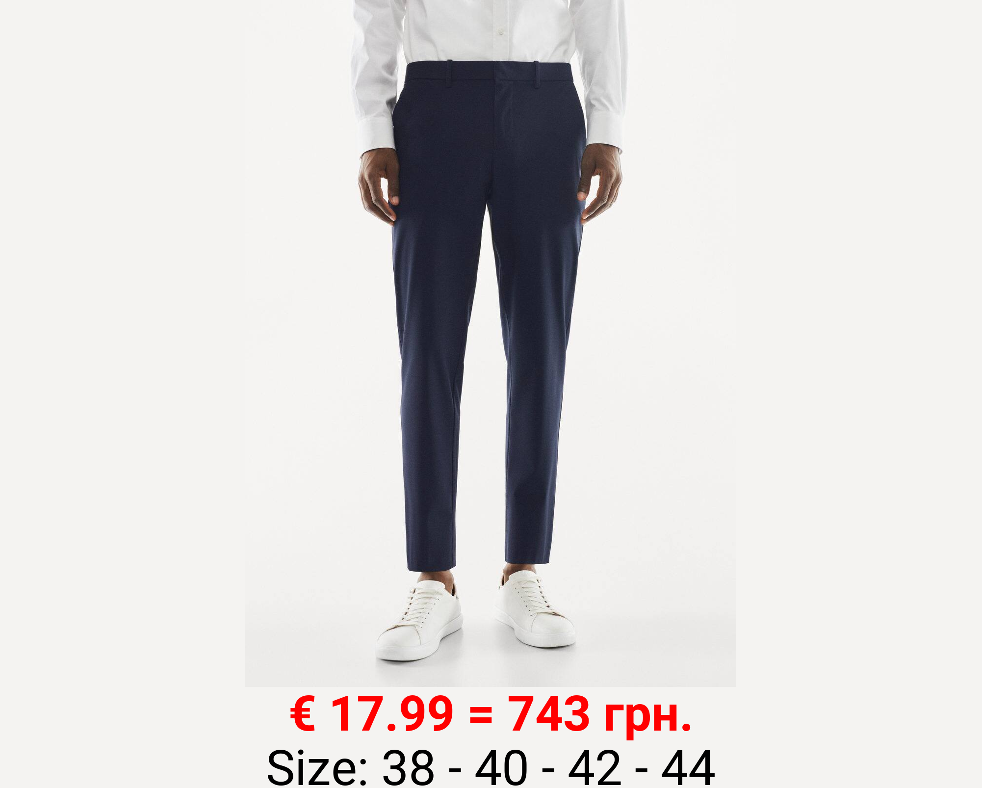 Pantalón tapered fit stretch