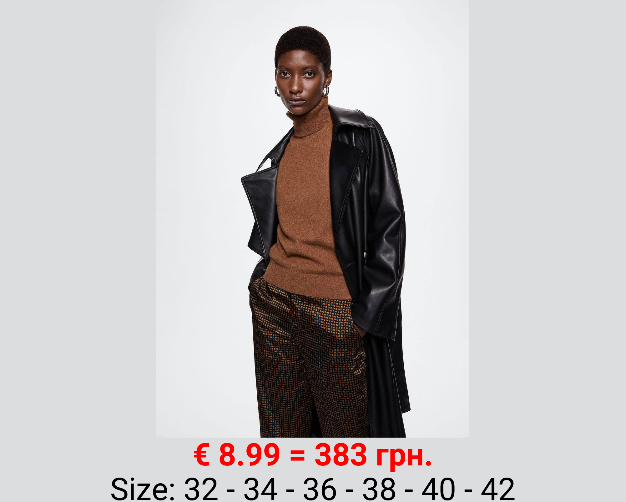 Pantalón satinado estampado