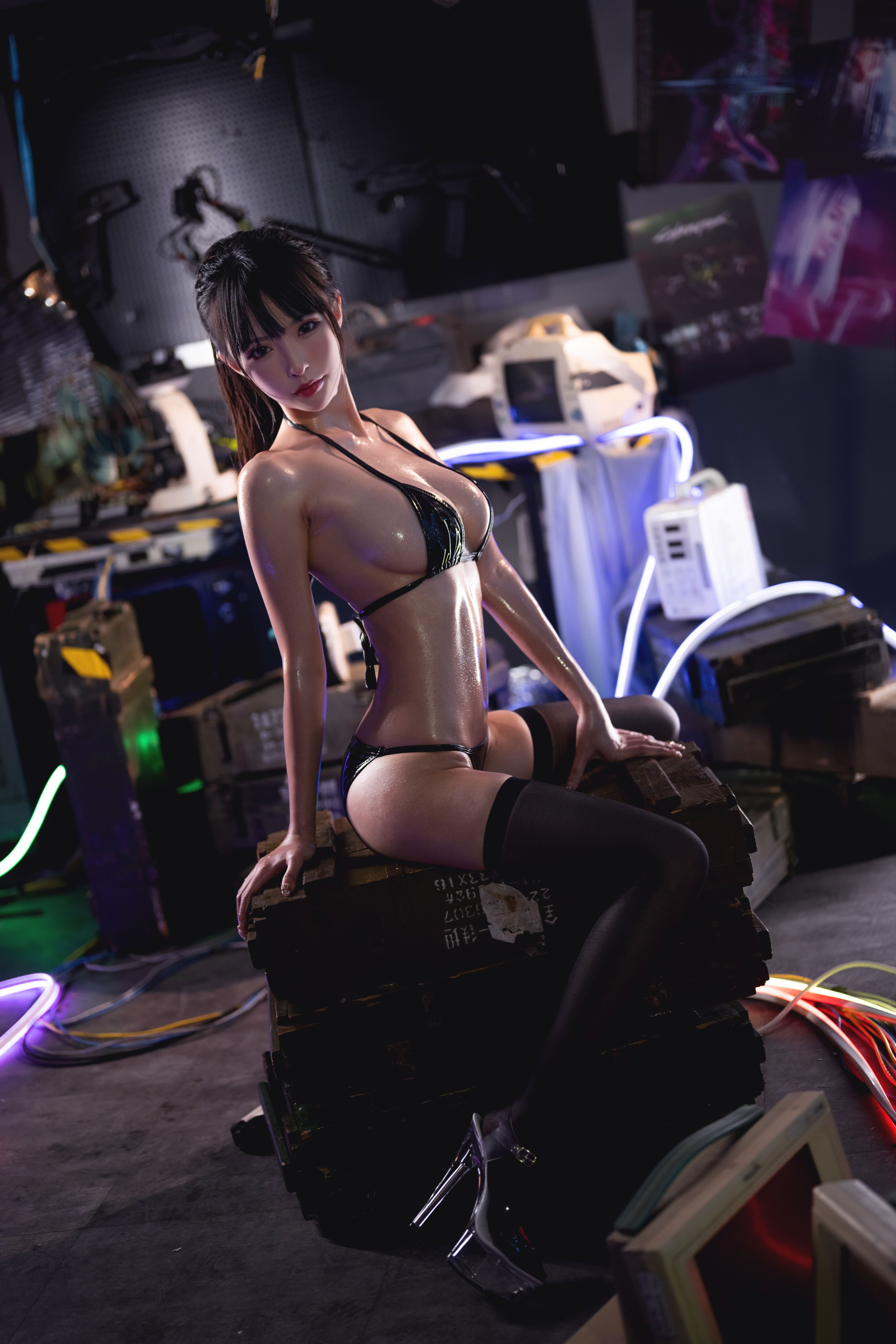 清水由乃 - 抹油比基尼 [55P1V-1.34GB] 8