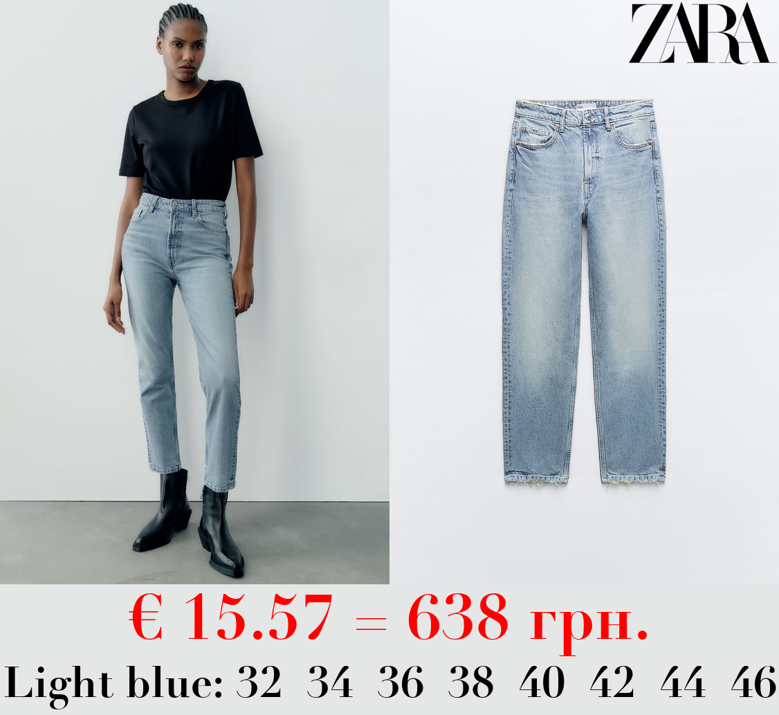 TRF MOM FIT HIGH-WAIST JEANS