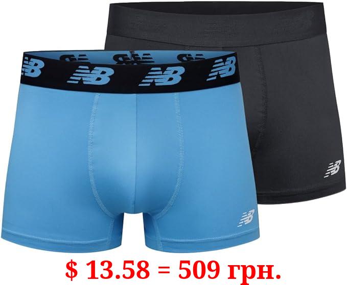 New Balance Men's Premium Performance 3" Trunk Underwear (Pack of 2)