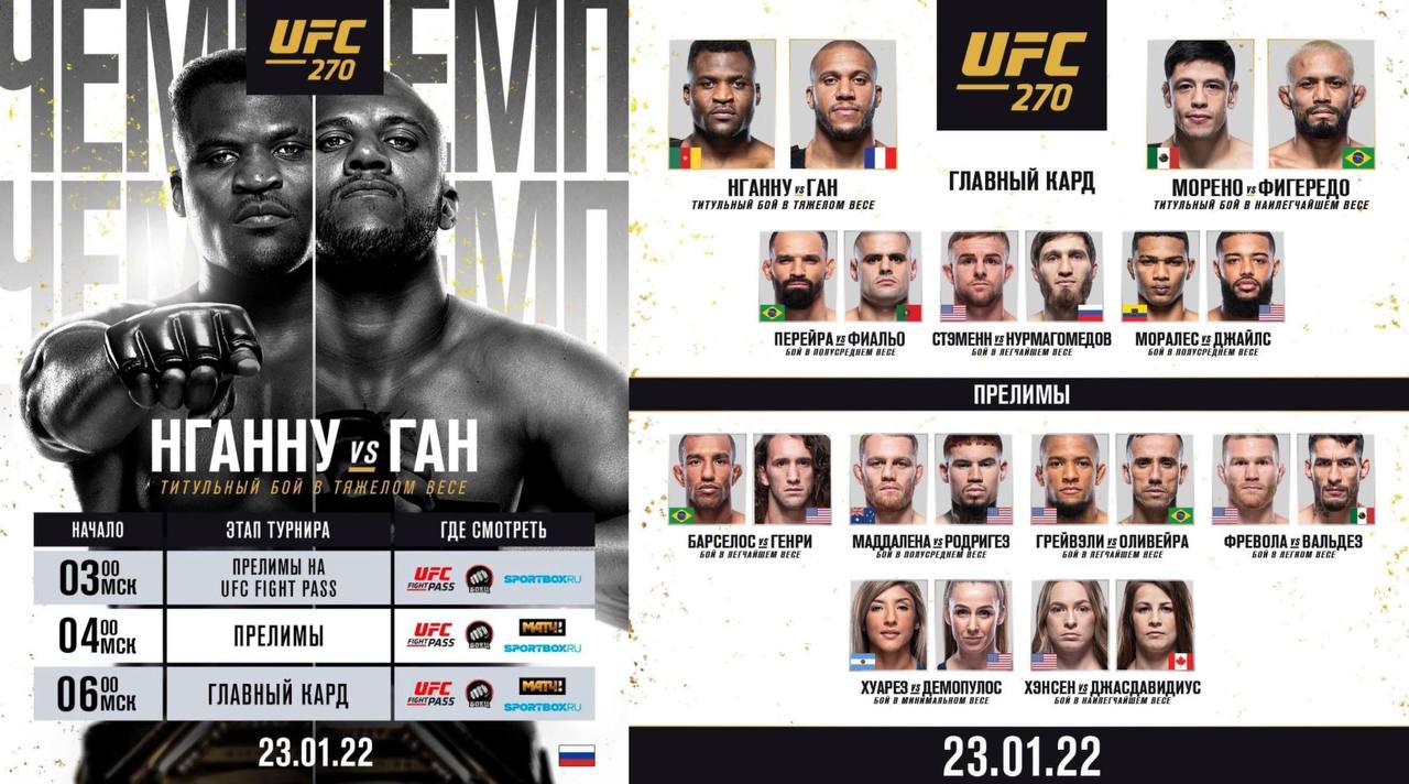 Прямая трансляция ufc fight night 237