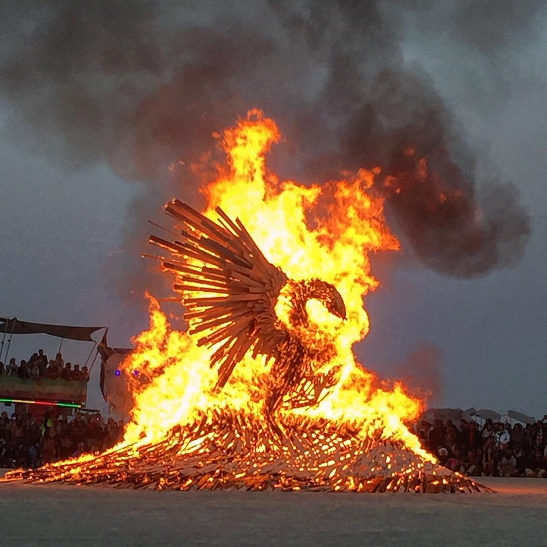 Burning man сожжение храма