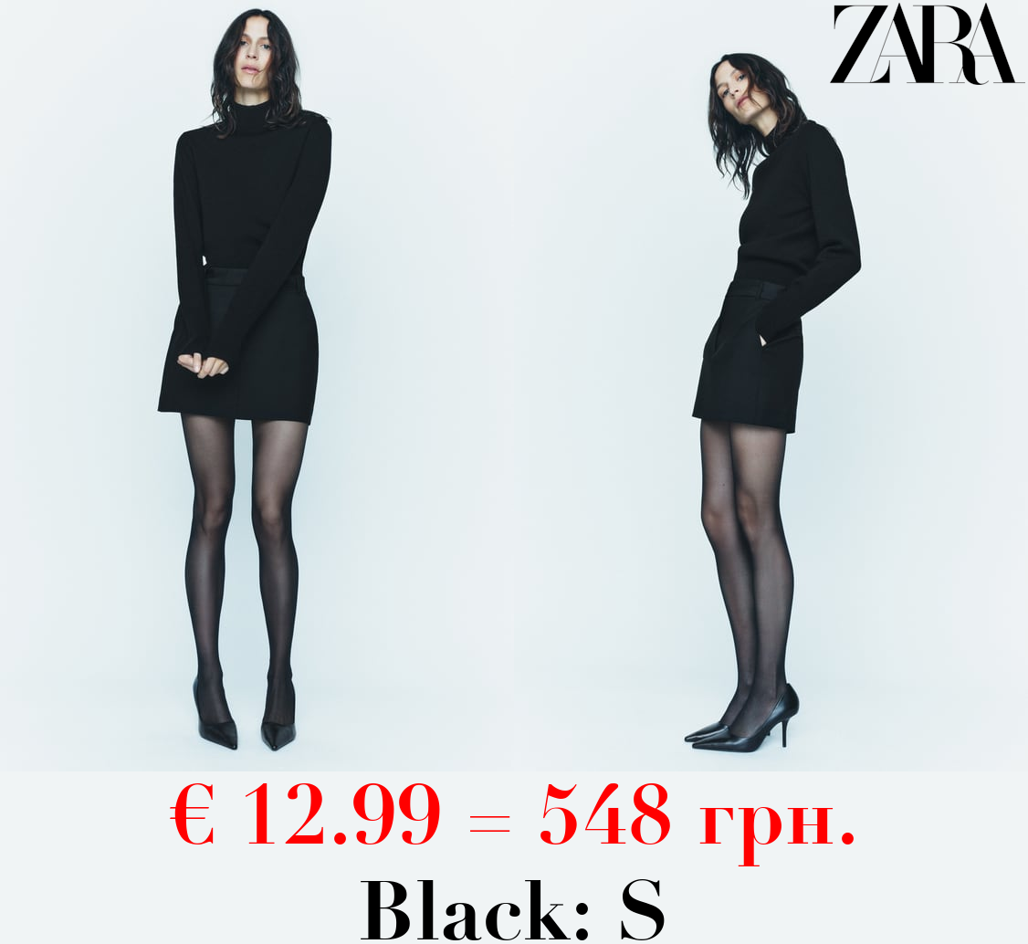 ZW COLLECTION WOOL BLEND MINI SKIRT