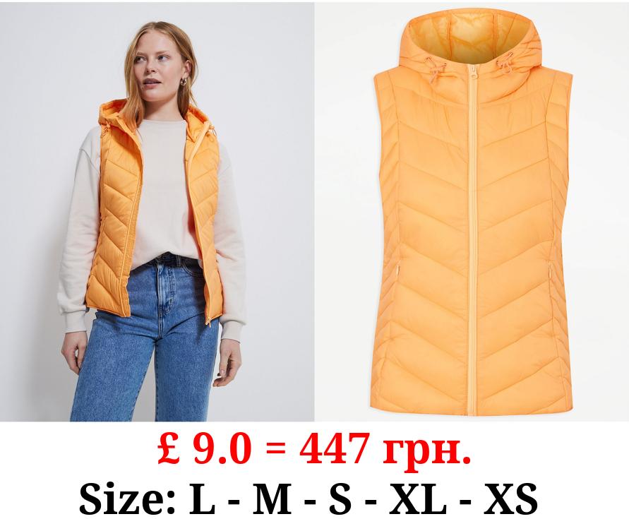 Orange Lightweight Padded Gilet