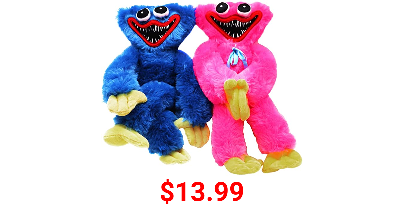 2Pcs Poppy Playtime Huggy Wuggy Plush Toy Scary Doll Monsters Horror Doll Plush Toy Monster Horror Christmas Stuffed Doll Gifts for Game Fan’s Birthday… ((15.7in Poppy 2PCS))