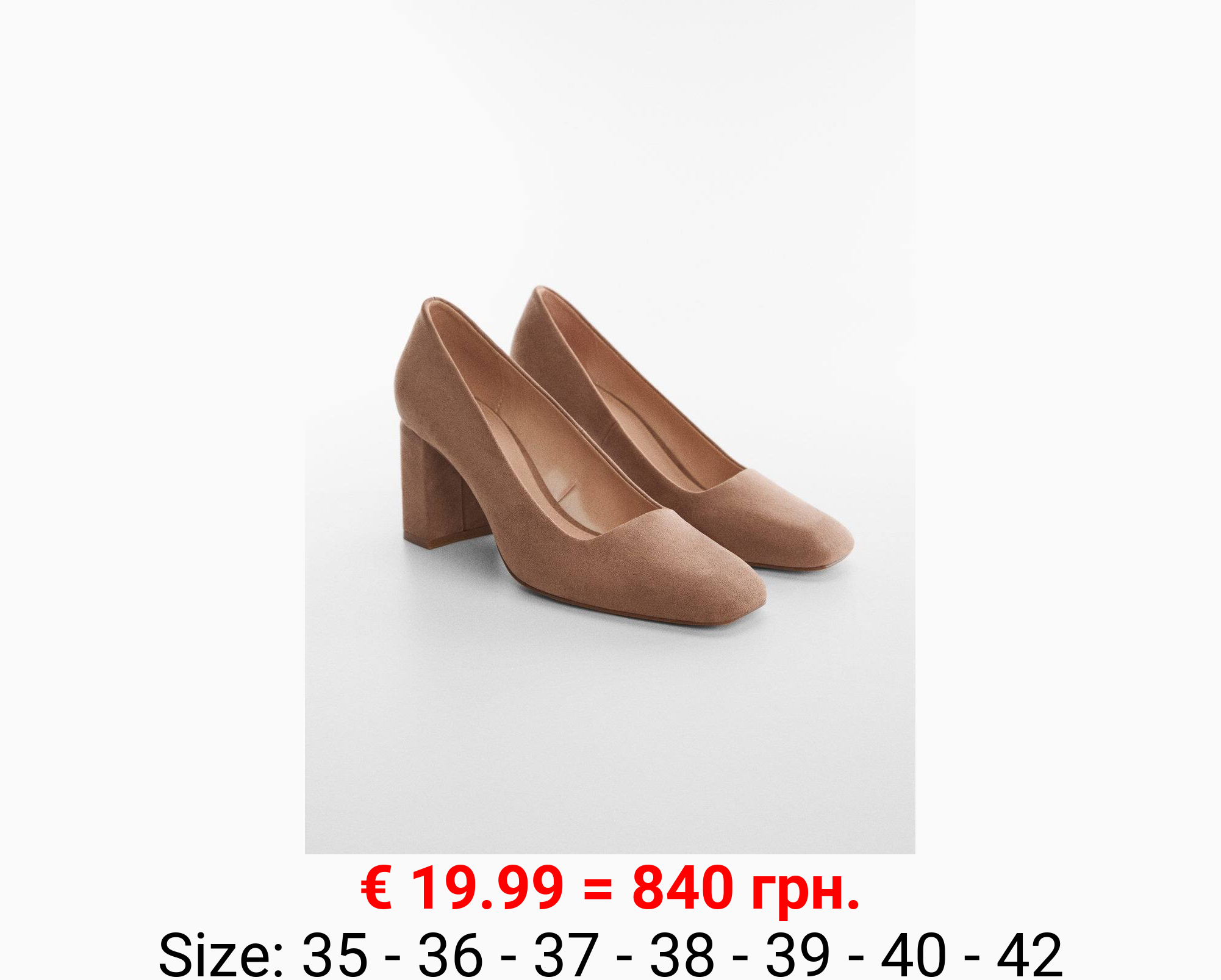 Zapato tacón geométrico