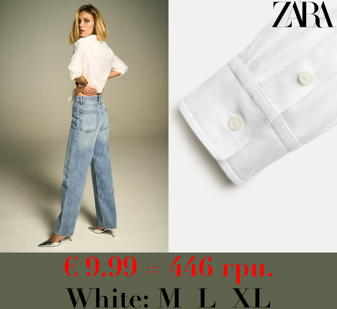 ZW COLLECTION EASY IRON POPLIN SHIRT