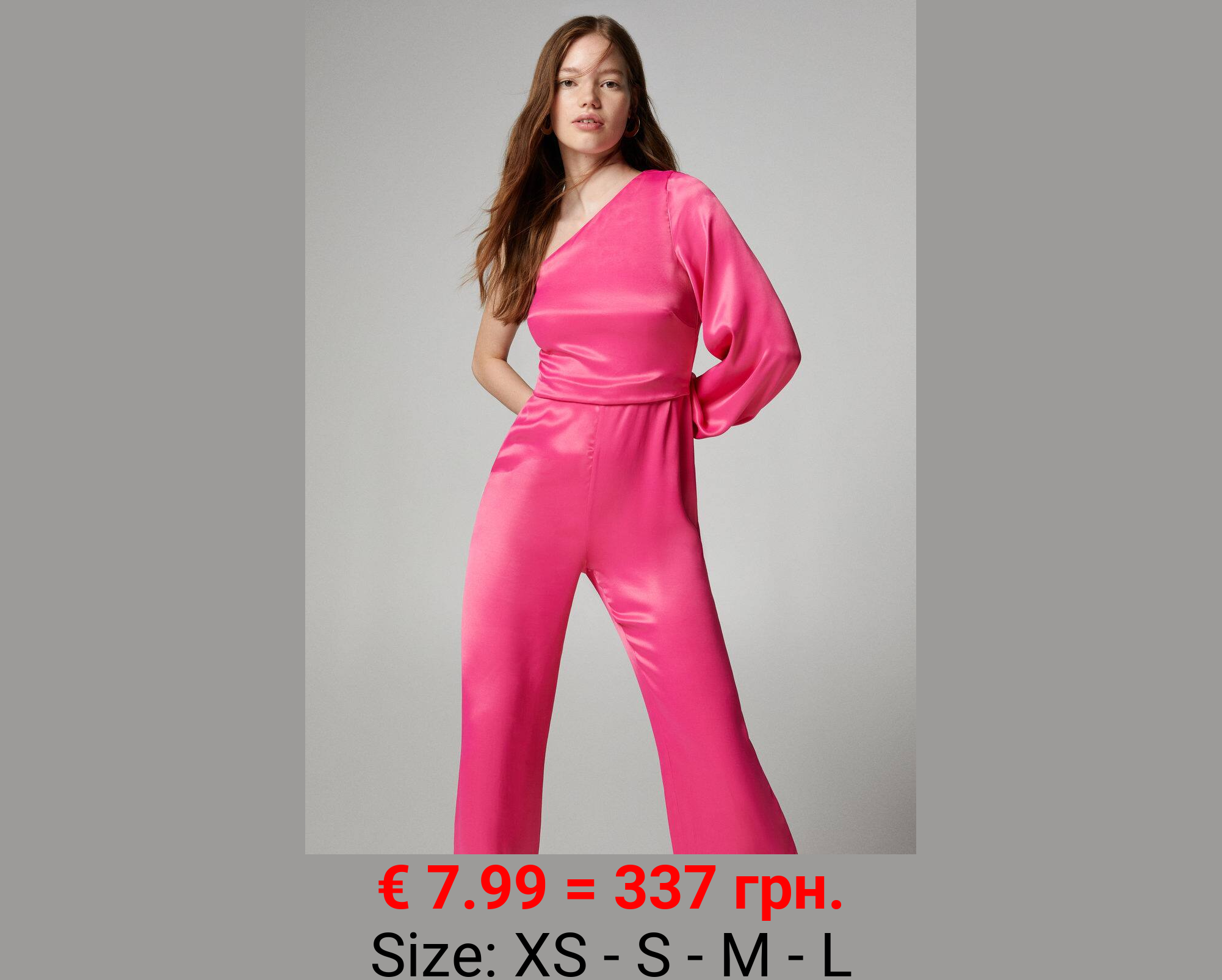 Mono satinado asimétrico 