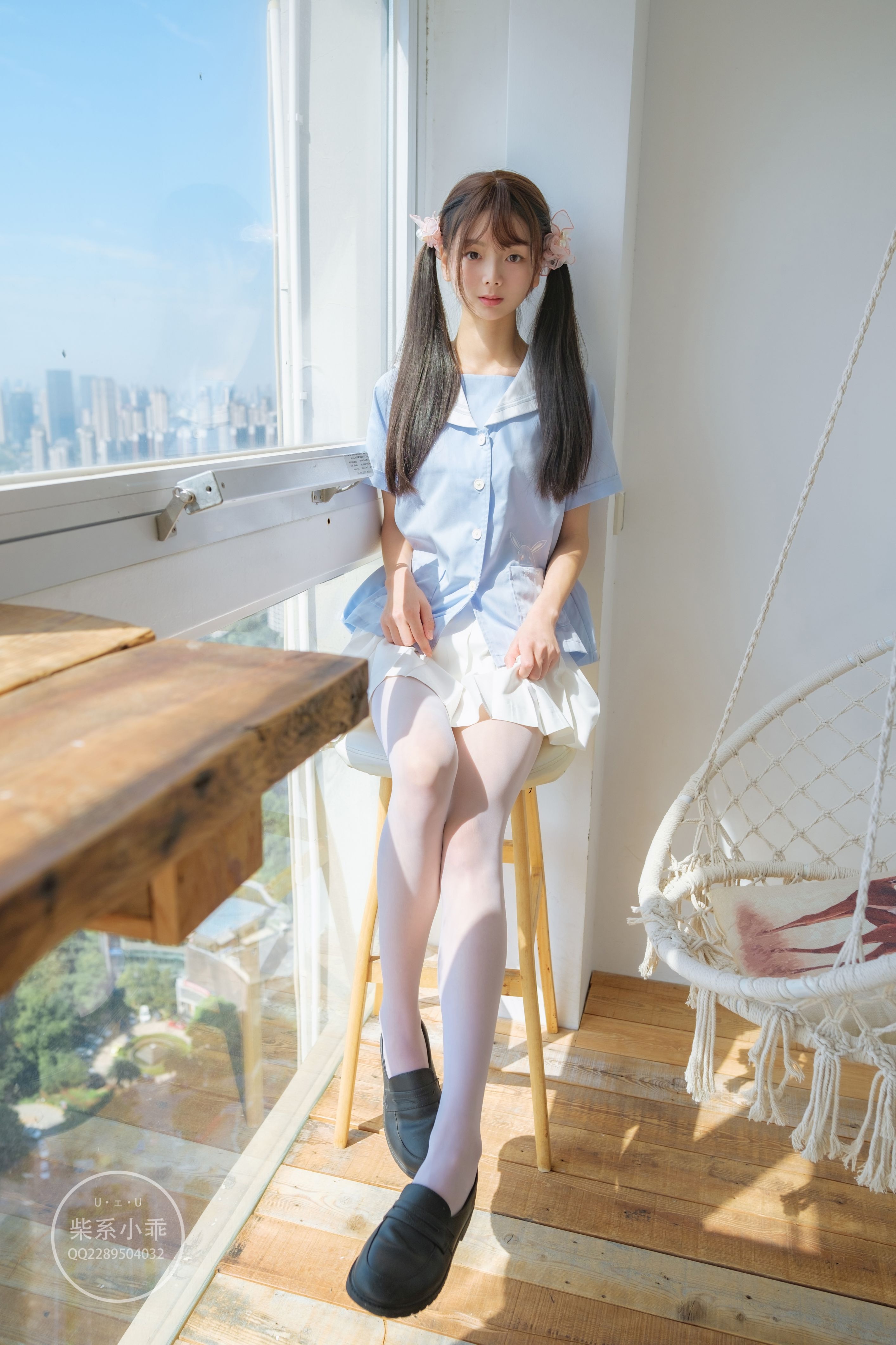 稚乖画册 - NO.01 晴空01 白丝双马尾jk [79P-600MB] 9