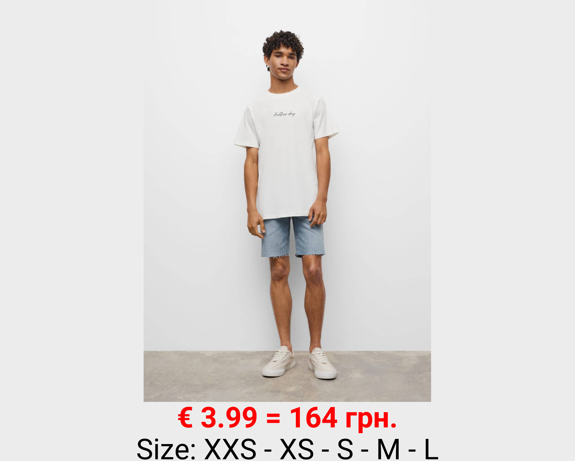 Bermudas denim bajo deshilachado