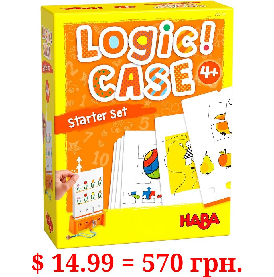 HABA Logic! CASE Starter Set - Brain Building Puzzles for Ages 4+